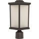 Resilience Lanterns 1 Light 15 inch Bronze Outdoor Post Mount