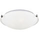 Clip LED 12.25 inch Brushed Nickel Flush Mount Ceiling Light