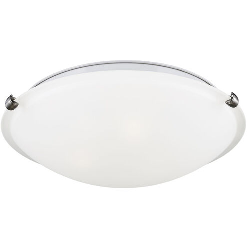 Clip LED 12.25 inch Brushed Nickel Flush Mount Ceiling Light