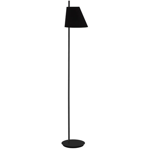 Estaziona 59 inch 60.00 watt Structured Black Floor Lamp Portable Light