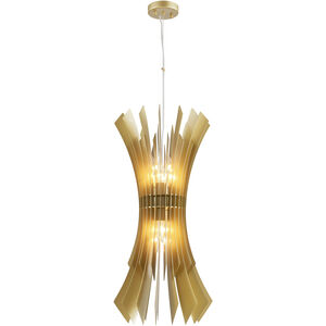 Canada 8 Light 15 inch Gold Chandelier Ceiling Light