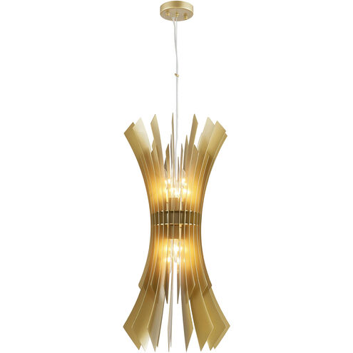 Canada 8 Light 15 inch Gold Chandelier Ceiling Light