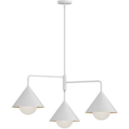 Alora Mood Remy 3 Light 38 inch White Chandelier Ceiling Light