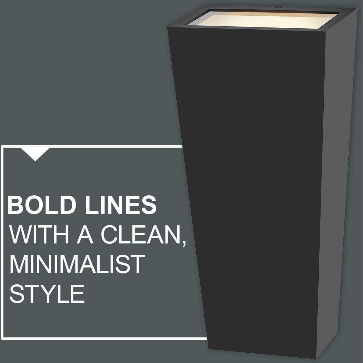 Coastal Elements Cruz LED 17 inch Black Outdoor Wall Mount Lantern