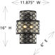 Mannheim 2 Light 11.88 inch Matte Black Wall Sconce Wall Light, Lighting One