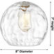 Ballston Athens Water Glass 3 Light 26 inch Antique Brass Bath Vanity Light Wall Light