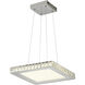Canada LED 20.4 inch Chrome Chandelier Ceiling Light
