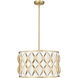 Harden 5 Light 18.25 inch Modern Gold Pendant Ceiling Light