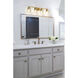 Analia 4 Light 36 inch Modern Gold Vanity Wall Light