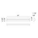 Psyra LED 24 inch Black Bath Vanity Light Wall Light