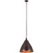 Katelyn 1 Light 15 inch Dark Bronze Pendant Ceiling Light