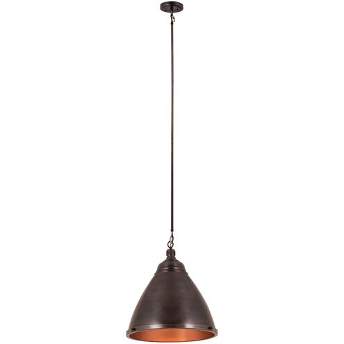 Katelyn 1 Light 15 inch Dark Bronze Pendant Ceiling Light