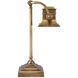 Malvasia 18 inch 25 watt Vintage Brass Desk Lamp Portable Light, Bunny Williams Collection