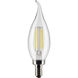 Lumos LED Candelabra 4 watt 120 5000K LED Filament, LED Filament