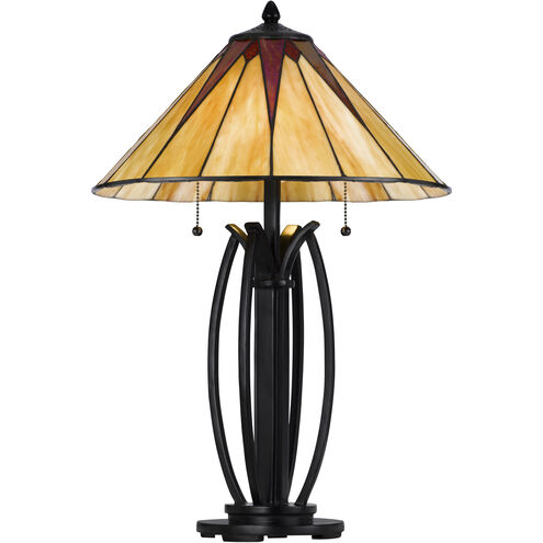 3105 Tiffany 25 inch 60.00 watt Dark Bronze Table Lamp Portable Light