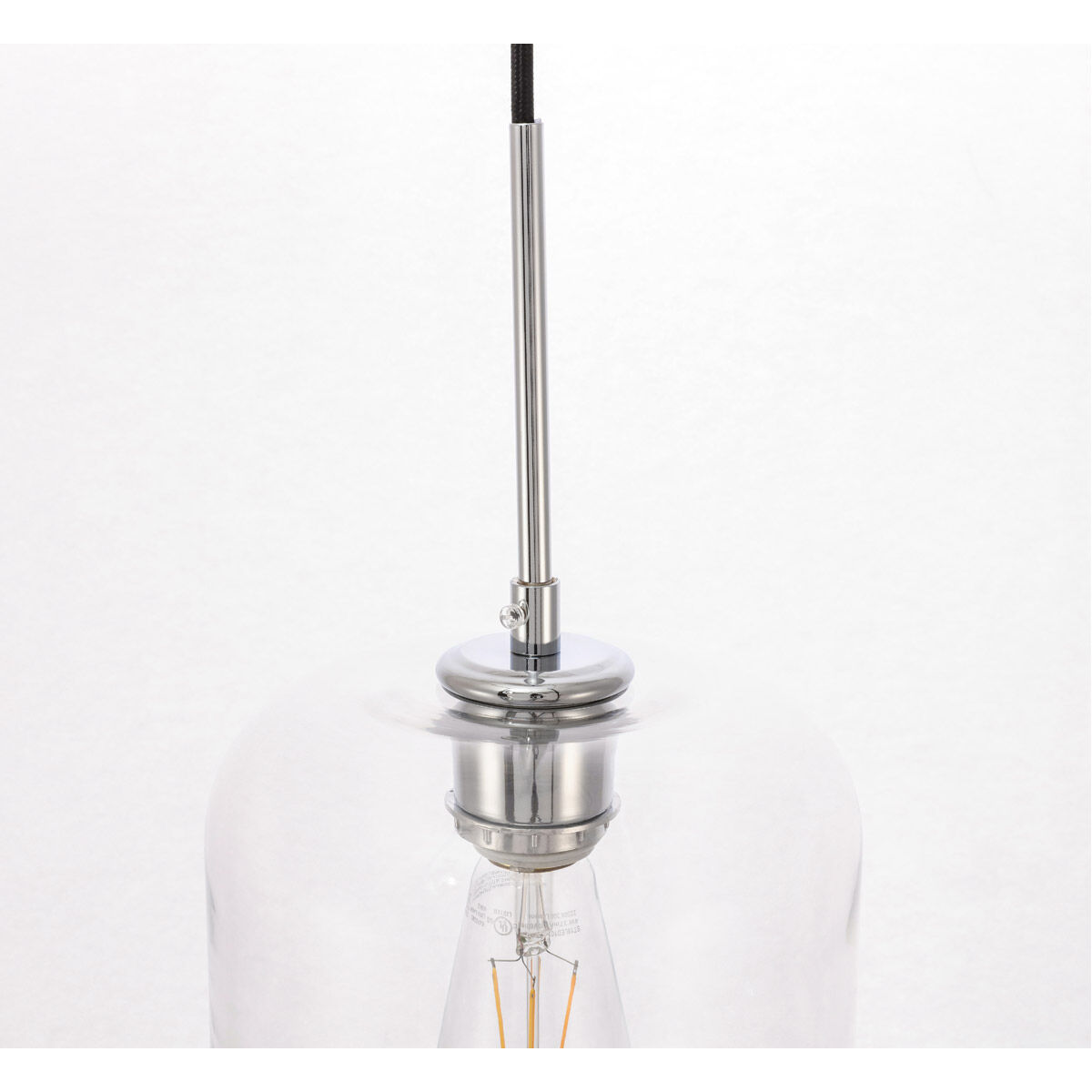 Collier 1 Light 7.3 inch Chrome Pendant Ceiling Light