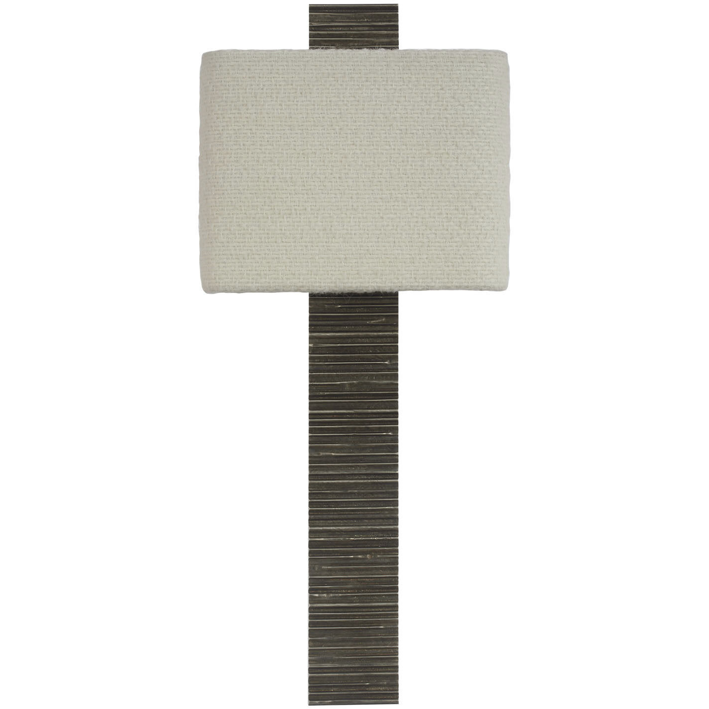 Anne-Marie Barton Fumar Tail Sconce Wall Light in Ridged Graphite