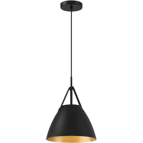 Tanner LED 10.75 inch Matte Black Pendant Ceiling Light