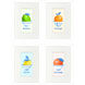 Love of Fruit Blue and Multi and Orange and Green Framed Art, Propac
