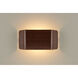 Zen 1 Light 10.6 inch Mahogany ADA LED Wall Sconce Wall Light