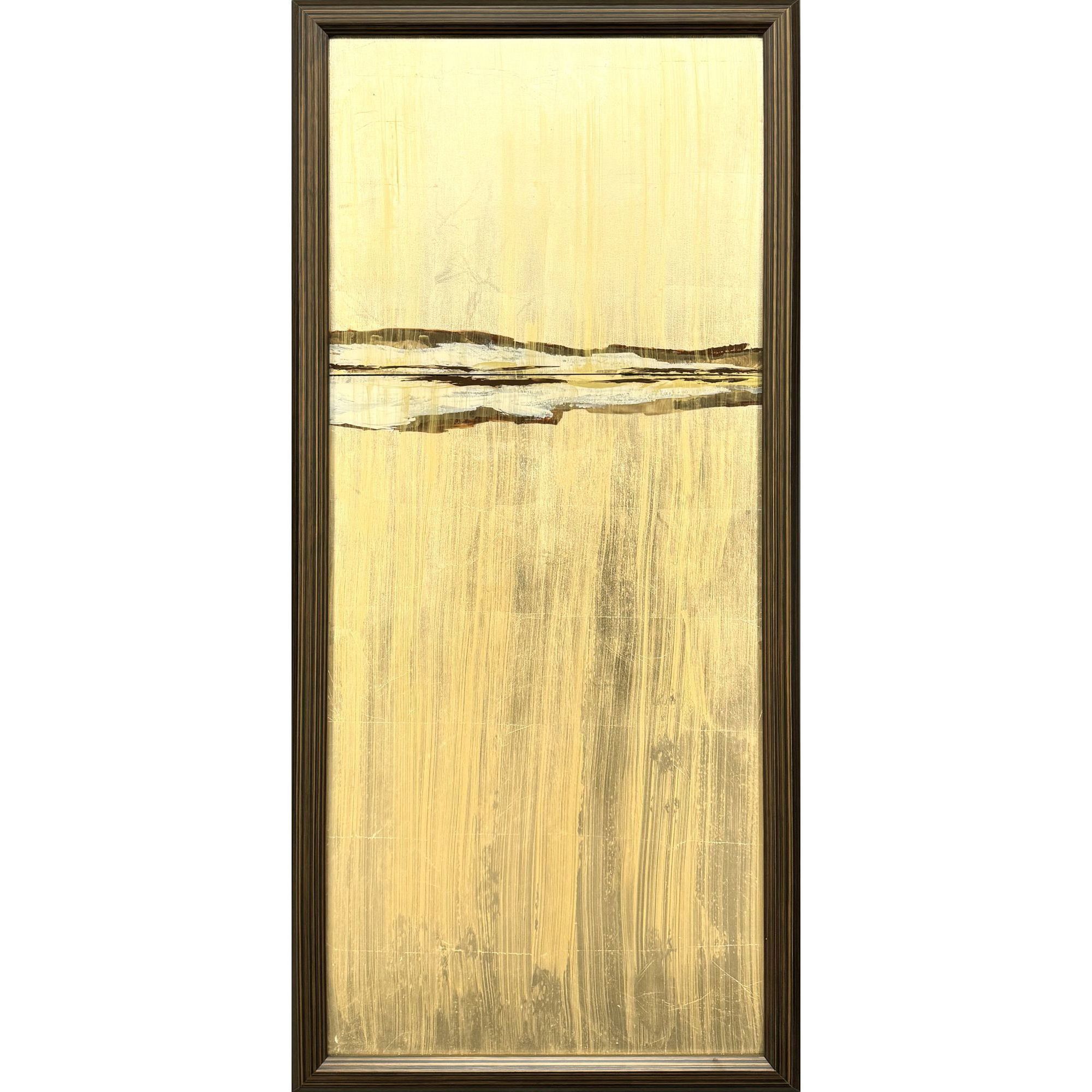 Golden Sunrise Multi and Brown and Metallic and Rust Framed Art, The Studio