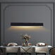Krista LED 36 inch Satin Black Pool Table Light Ceiling Light
