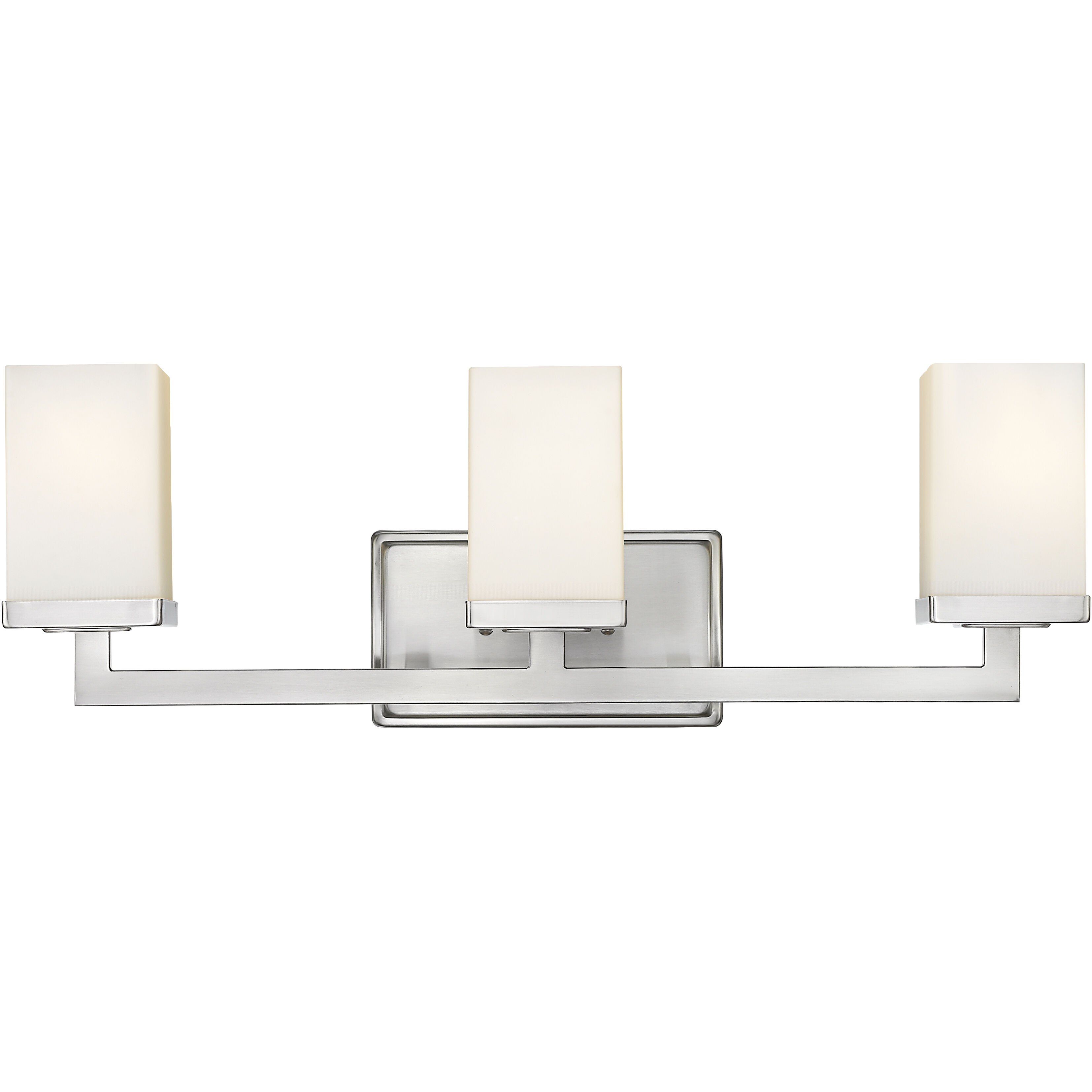 Tidal 3 Light 23.25 inch Brushed Nickel Vanity Wall Light