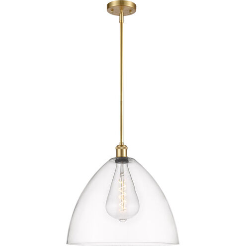Ballston Dome 1 Light 16 inch Satin Gold Pendant Ceiling Light