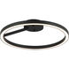 The Trundle LED 16 inch Matte Black Flush Mount Ceiling Light