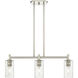 Downtown Urban Crown Point Island Light Ceiling Light in Polished Nickel, Seedy