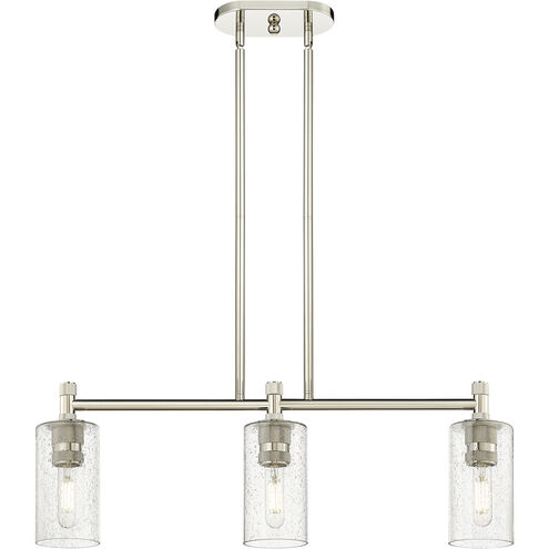 Downtown Urban Crown Point Island Light Ceiling Light in Polished Nickel, Seedy