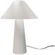 Lund 21.5 inch 120.00 watt Matte White and Brushed Brass Portable Lamp Portable Light
