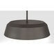 Trellwyn 3 Light 15 inch Plated Dark Bronze Semi-Flush Mount Ceiling Light