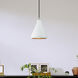 Geneva 1 Light 7 inch White with Brushed Nickel Accents Mini Pendant Ceiling Light