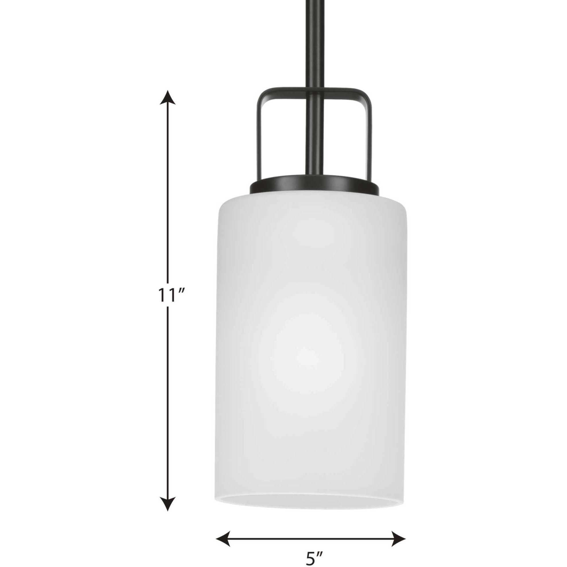 League 1 Light 5 inch Matte Black Mini Pendant Ceiling Light