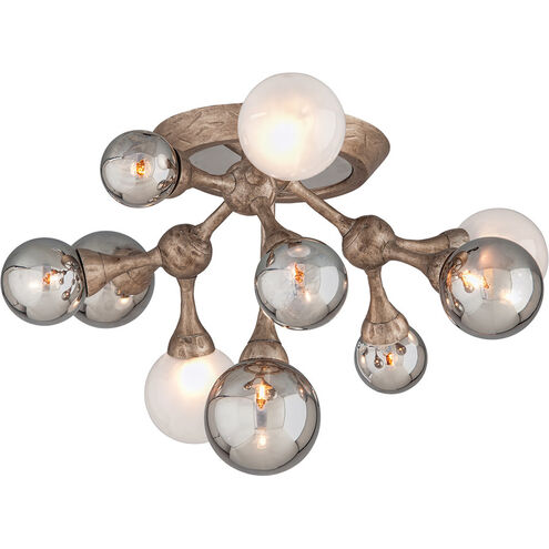 Element 10 Light 22.75 inch Vienna Bronze Semi Flush Ceiling Light