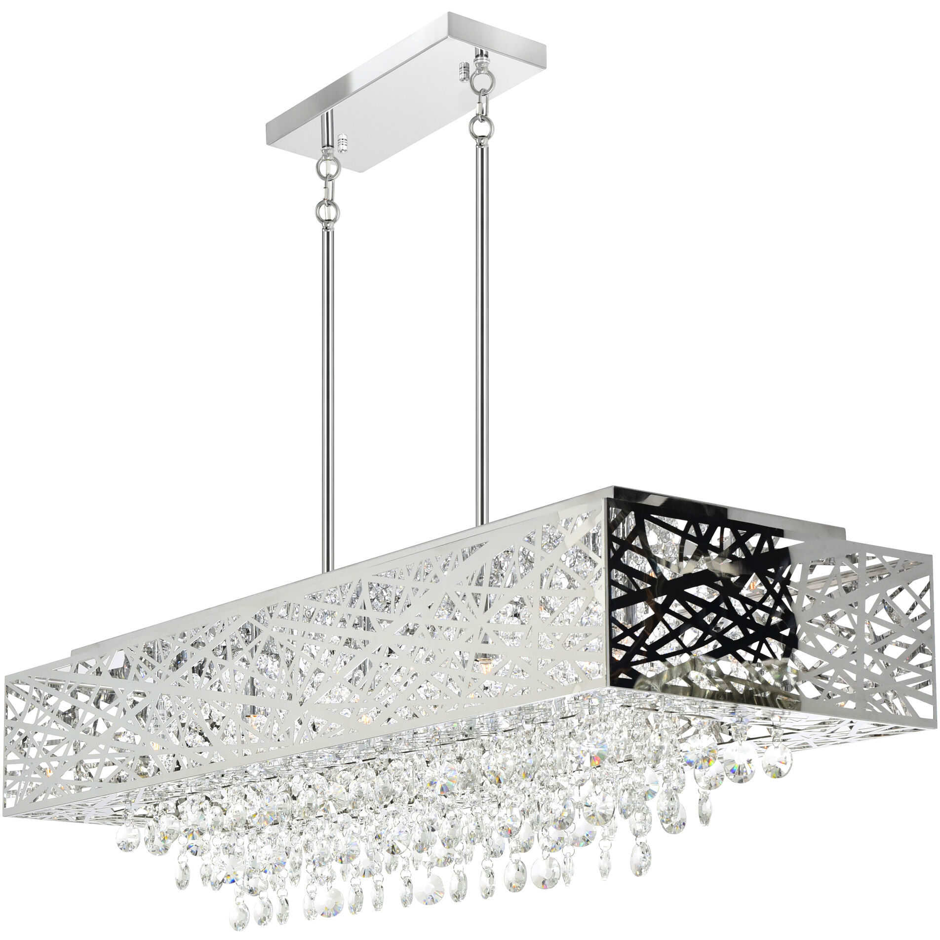 Eternity 16 Light 46 inch Chrome Island/Pool Table Light Ceiling Light
