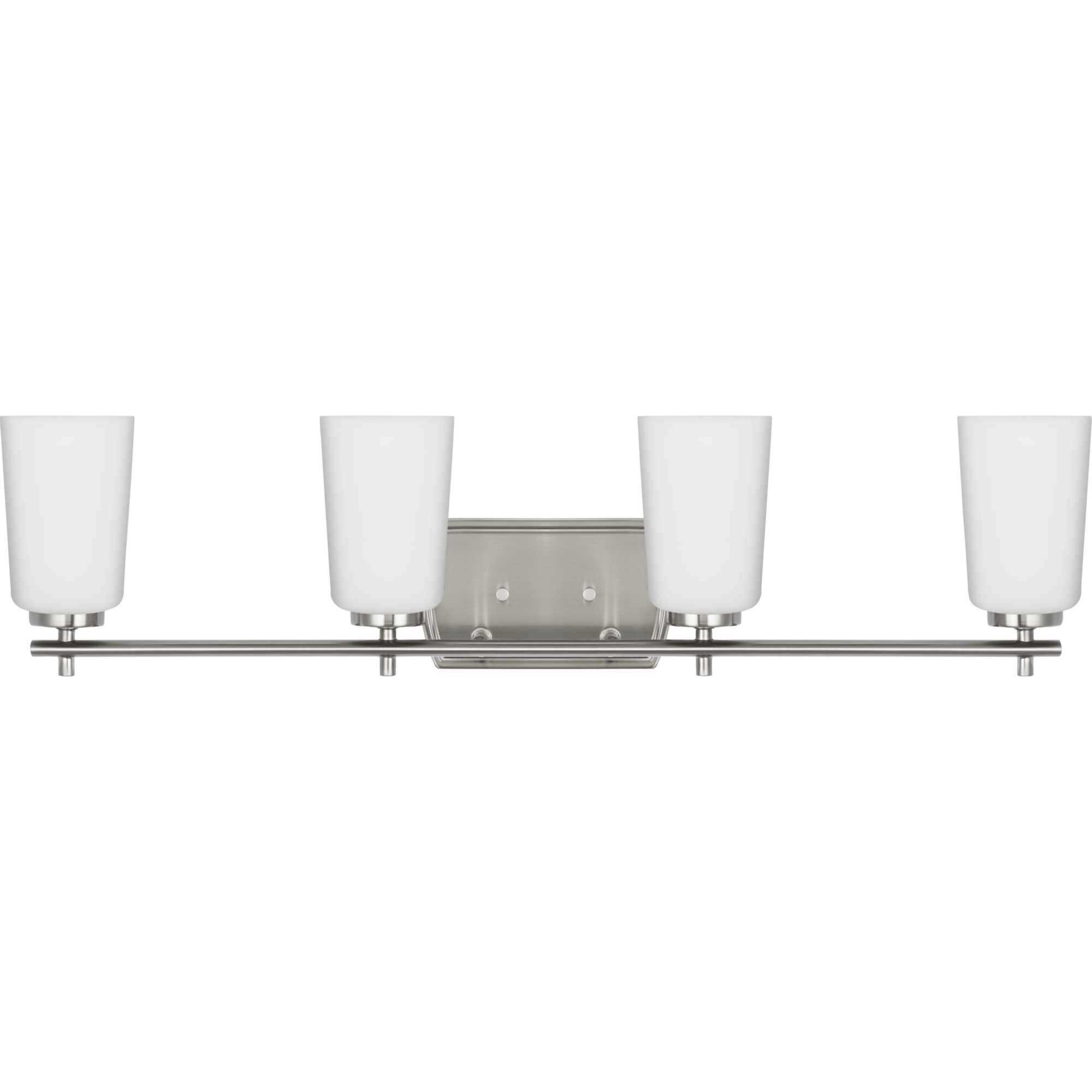 Adley 4 Light 32 inch Brushed Nickel Bath Vanity Light Wall Light