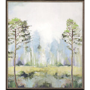Tall Green Trees 25 X 21 inch Non-Glass Framed Art