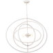 Sail 4 Light 35 inch White Chandelier Ceiling Light