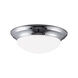 Nash 1 Light 11.5 inch Chrome Flush Mount Ceiling Light