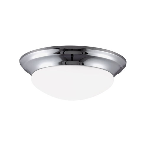 Nash 1 Light 11.5 inch Chrome Flush Mount Ceiling Light