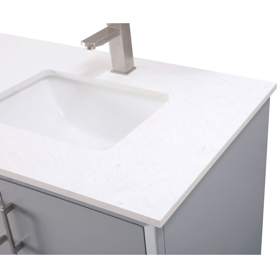 Hayes 72 X 22 X 35 inch Grey Vanity Sink Set