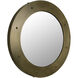 Clay 36 X 36 inch Antique Brass Mirror, Large