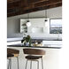 Arcadia 1 Light 7.88 inch Black Pendant Ceiling Light in Matte Opal Glass