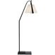 Frey 54.5 inch 60 watt Satin Black Floor Lamp Portable Light