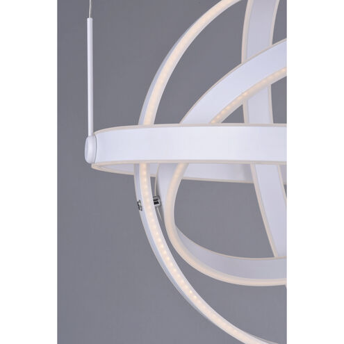 Gyro LED LED 31.5 inch Matte White Single Pendant Ceiling Light