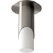 Ellipse 1 Light 5.88 inch Satin Nickel Flush Mount Ceiling Light