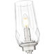 Cosmo 1 Light 5 inch Brushed Nickel Wall Sconce Wall Light
