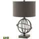 Lichfield 25.25 inch 9 watt Pewter Table Lamp Portable Light